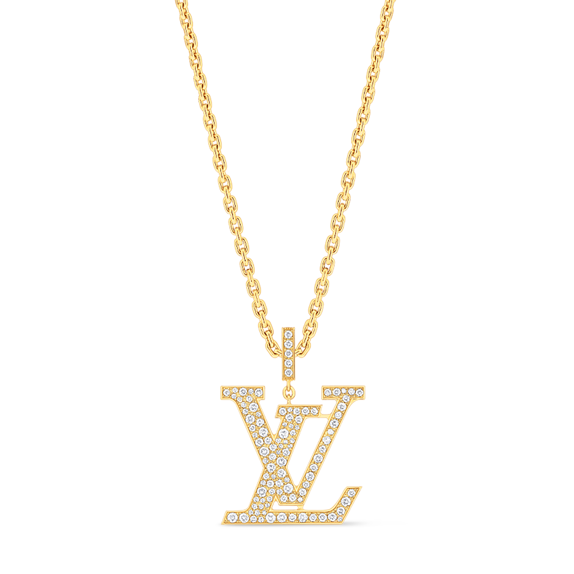 LV Idylle Blossom Large Pendant, Yellow Gold And Diamonds